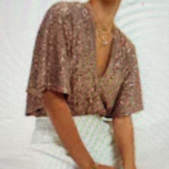 Vici Sequin Gold Bodysuit, Extra Small Brand New - 0325 - Picture 3 of 3